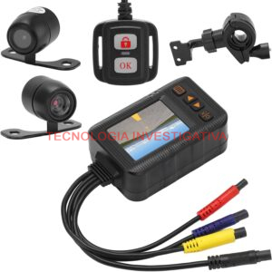 dashcam moto dvr doppia telecamera - immagine 2