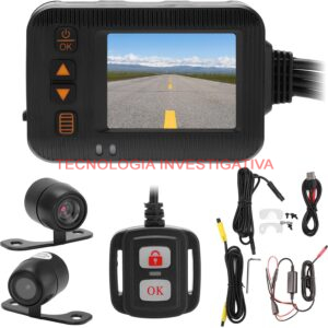 dashcam moto dvr doppia telecamera - immagine 3