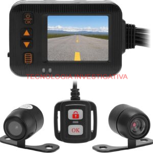 dashcam moto dvr doppia telecamera