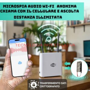 Microspia audio professionale distanza illimitata  anonima - immagine 2